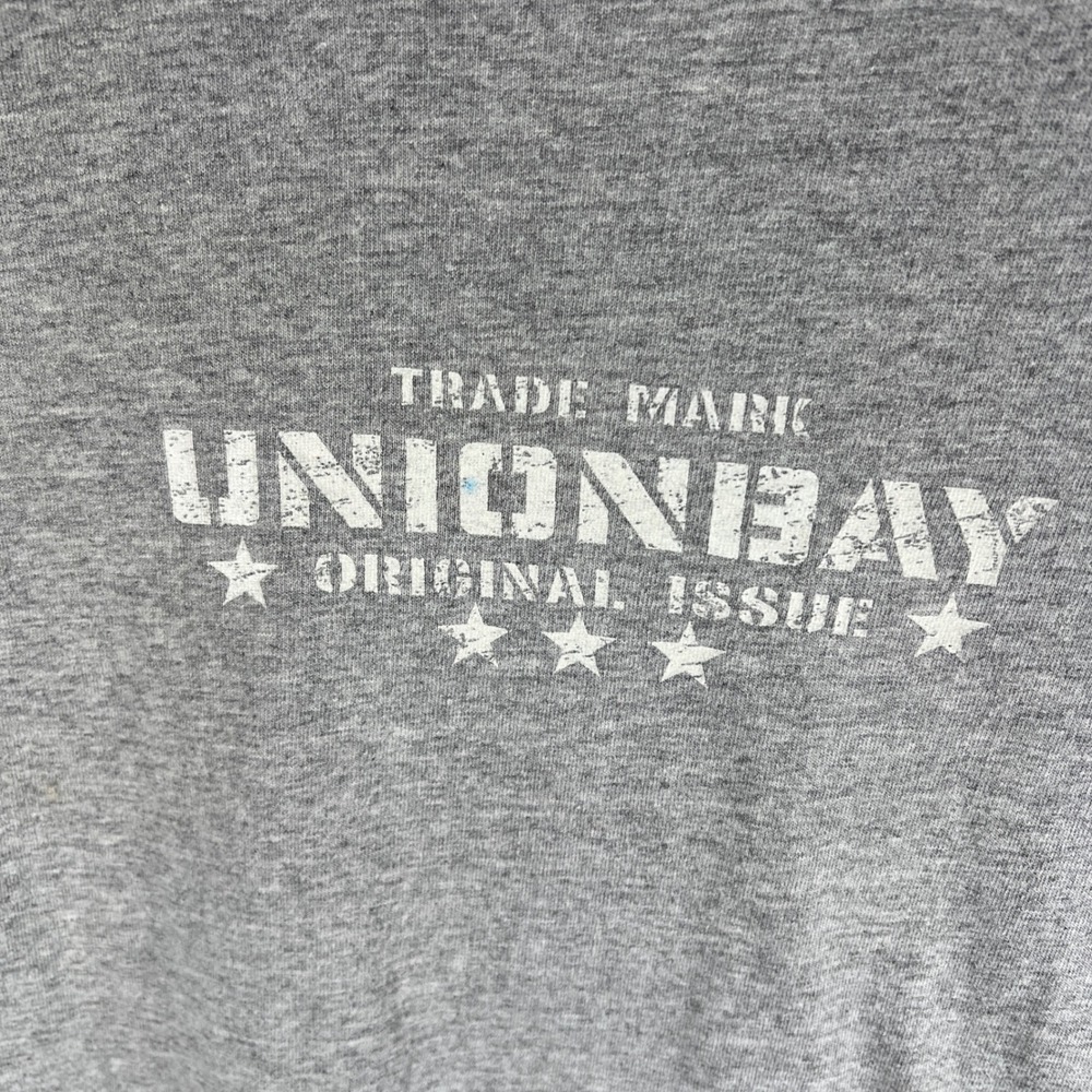 UNIONBAY Graphic Baby‎ Tee T Shirt Gray Short Sleeve 90s Y2K Size Medium - Picture 5 of 7